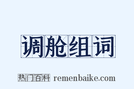 调舱组词是什么意思的图片